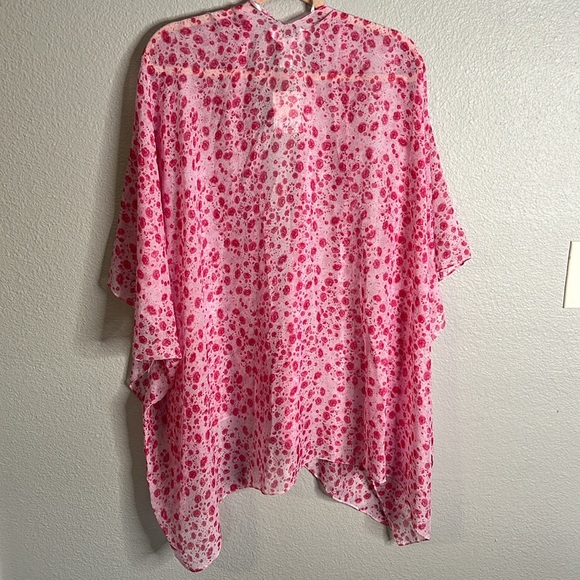 Sheer Pink Flower Print Kimono - NWT - Picture 5 of 6